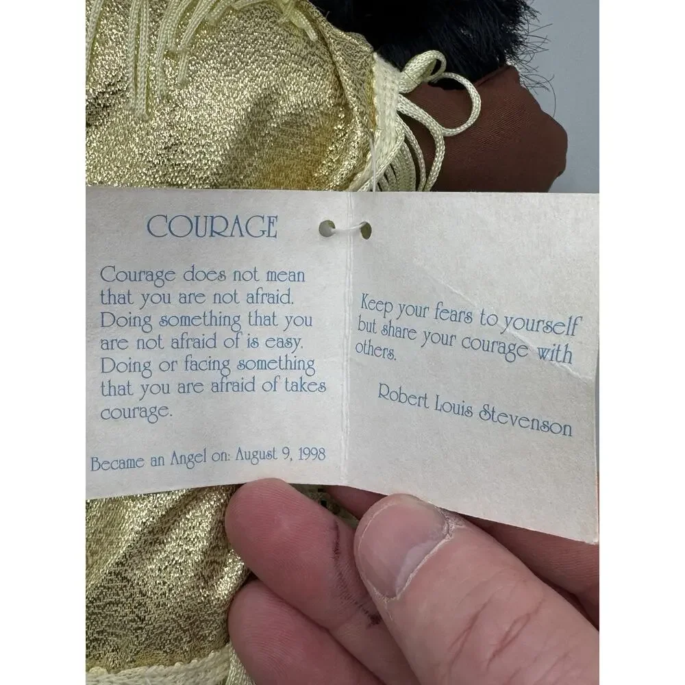 Vintage The Original Bean Angel Doll Collectible COURAGE 8 Inch